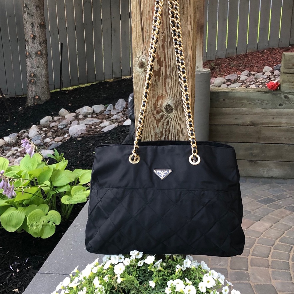 Black Tessuto Shoulder Bag